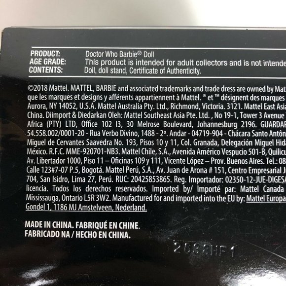 BBC Doctor Who Jodie Whittaker Barbie Signature Series Doll Thirteenth 13th New - Picture 8 of 10